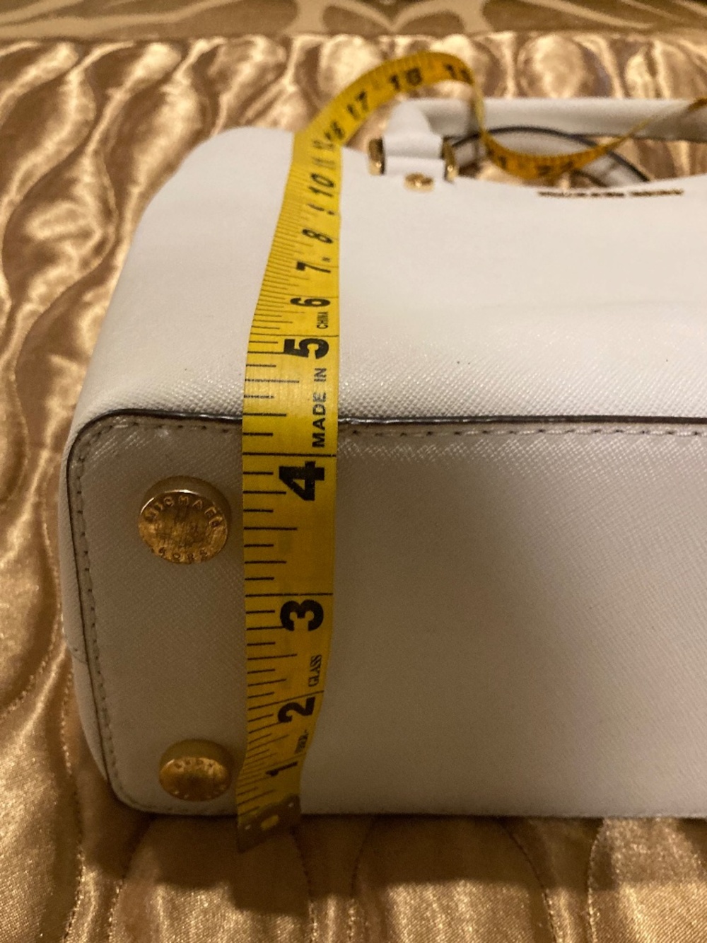 MICHAEL KORS Tote White Leather with Removable Strap and Bag - Stunning! - Picture 12 of 14